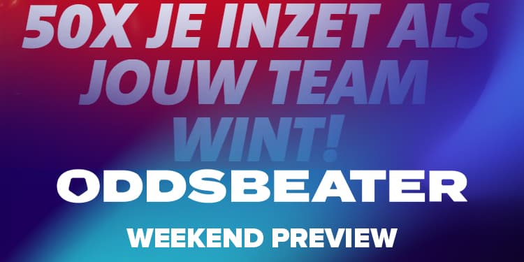 50x je inzet als jouw team wint