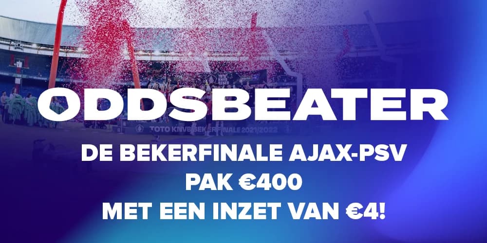 De Bekerfinale - Pak €400 met €4 inzet